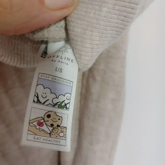 OFFLINE By Aerie Coffee Run Trouser Women's Size L - Picture 7 of 9